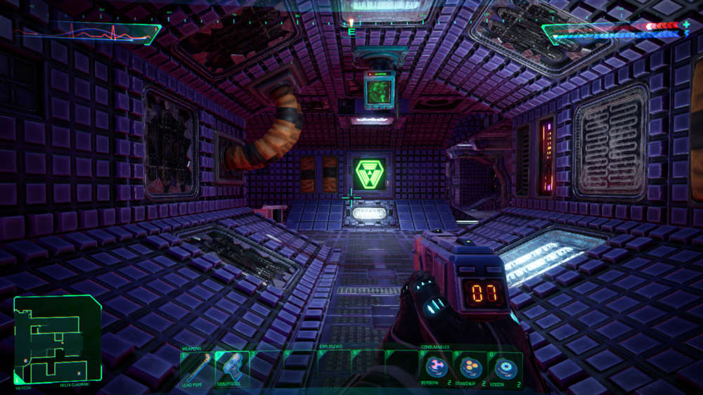 How to get a pistol early in System Shock