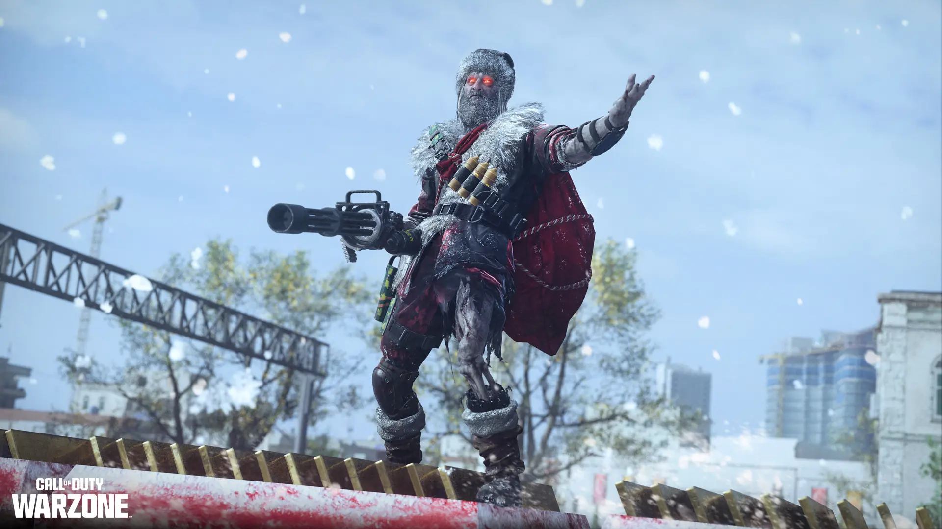 Zombie Santa atop Santa's Slay in Warzone