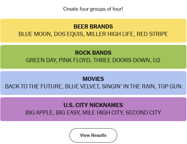 Connections answers 1st April 2026
