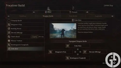 Image of Mystic Spearhand Weapon Skills in Dragon's Dogma 2