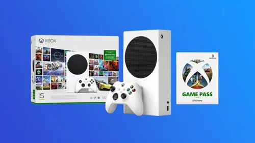 Image of an Xbox Series S console bundle