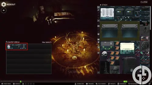 Image of rewards from the Cultist Circle in Escape from Tarkov