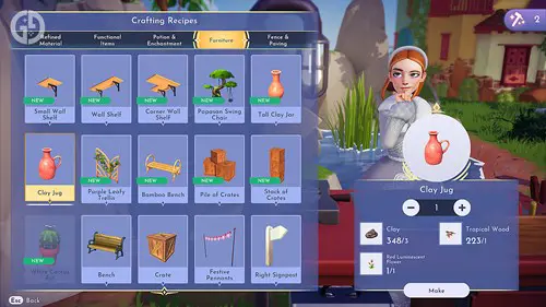 Crafting Station in Disney Dreamlight Valley