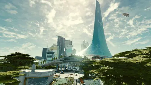 New Atlantis city in Starfield