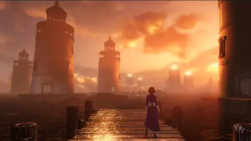 The world of lighthouses in BioShock Infinite.