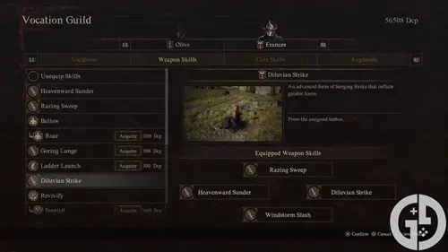 Image of Weapon Skills for the Warrior in Dragon's Dogma 2