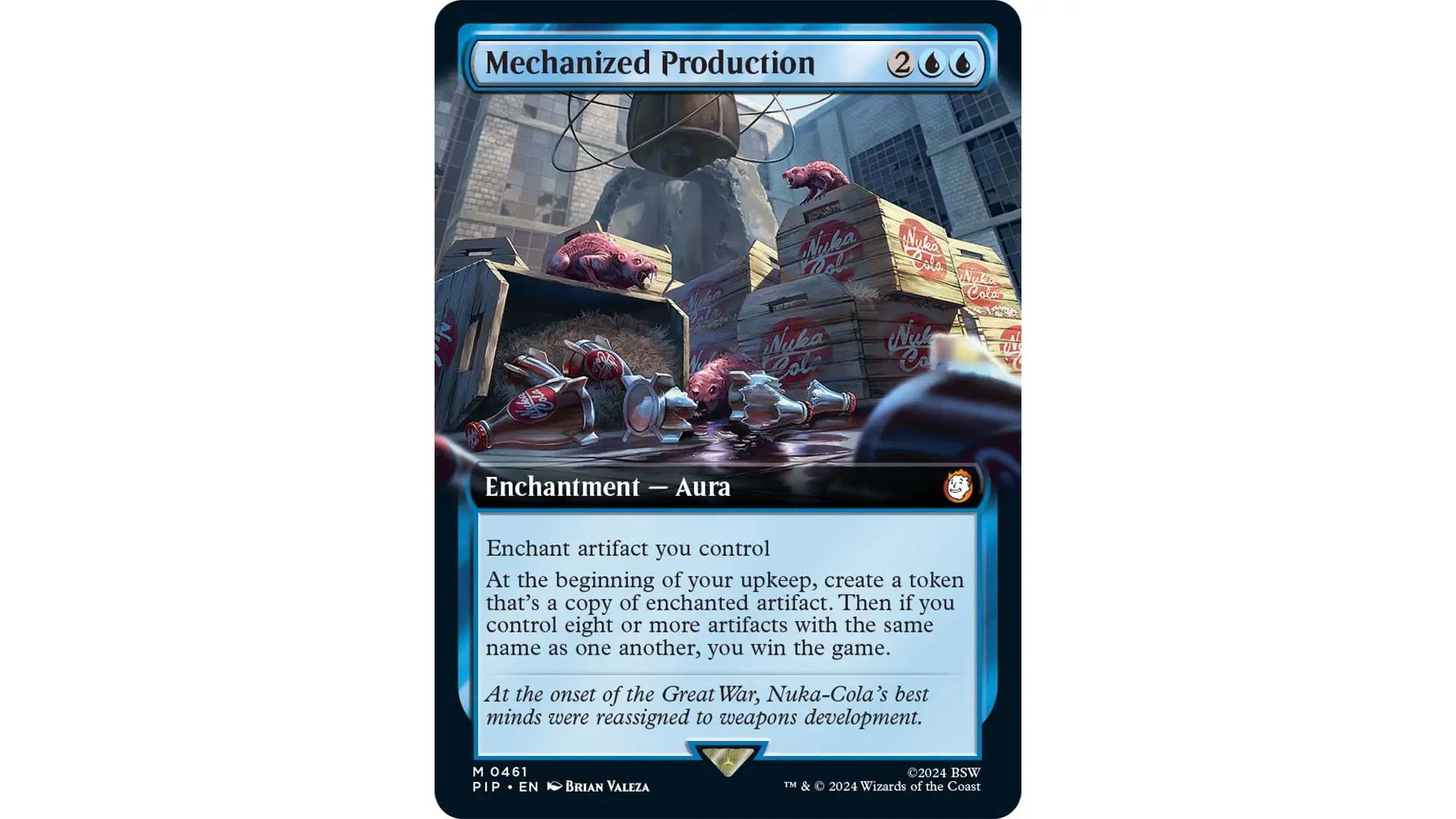 MTG Fallout 0036 Mechanized Production Borderless