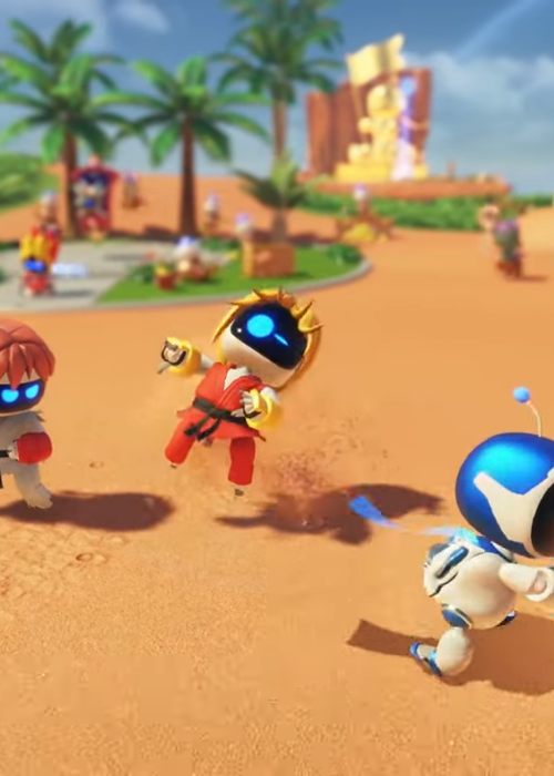 Astro Bot: How to pick a fight with two street fighting warriors in Crash Site