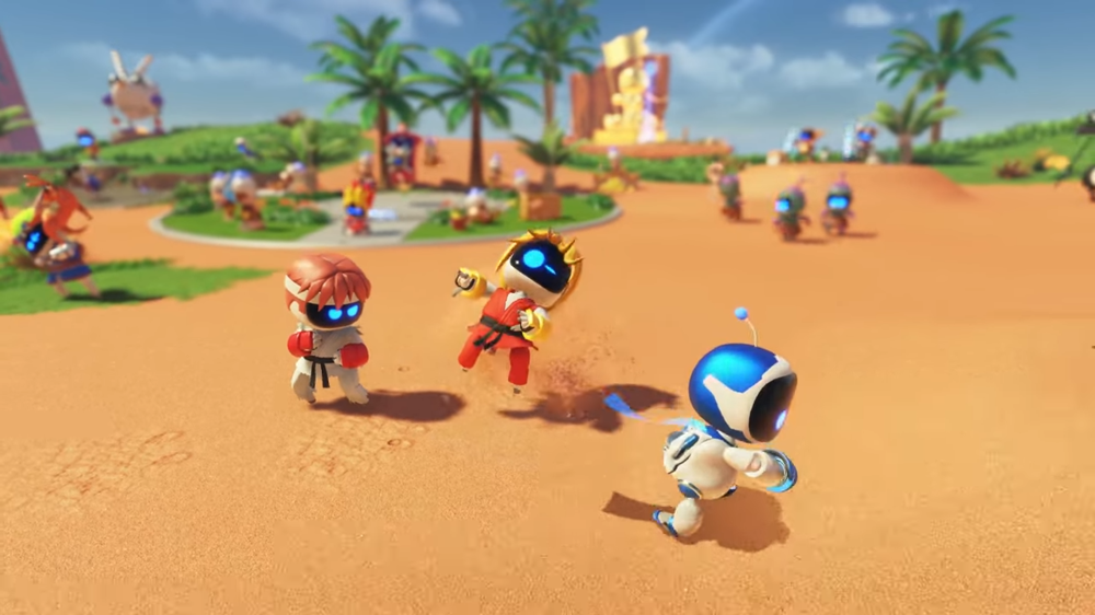 Astro Bot: How to pick a fight with two street fighting warriors in Crash Site