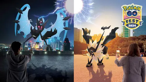 Necrozma's two Fusions in Pokemon GO