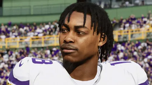 Madden NFL 24 screenshot showing a player's closeup