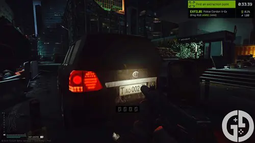 Image of the Ground Zero car extract in Escape from Tarkov