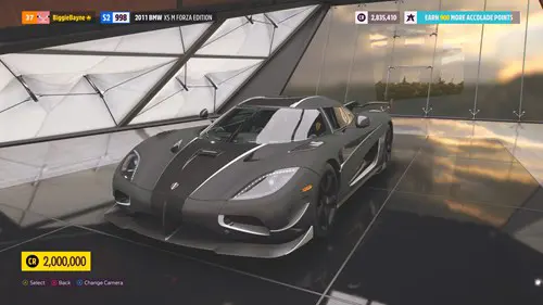 A grey and black Koenigsegg Agera RS