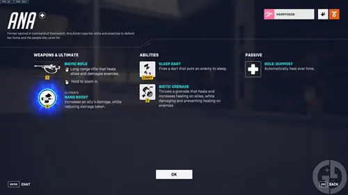 Ana abilities in Overwatch 2