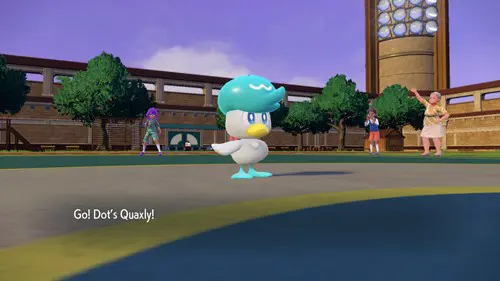 Dot's Quaxly reward in Pokemon Scarlet & Violet