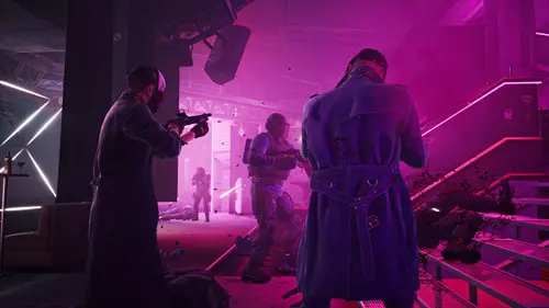 Two heisters in a night club in PAYDAY 3