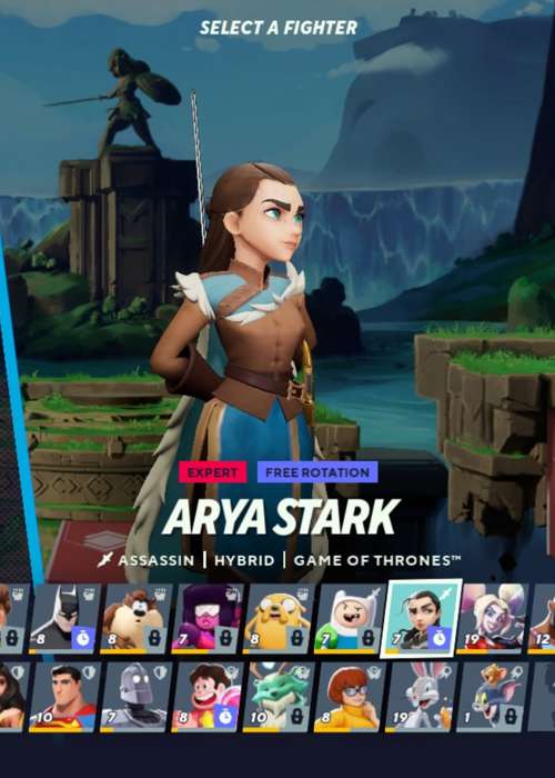 MultiVersus Arya Stark combos, perks and specials