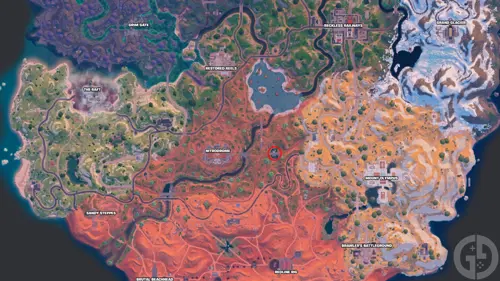 Shuri map location in Fortnite