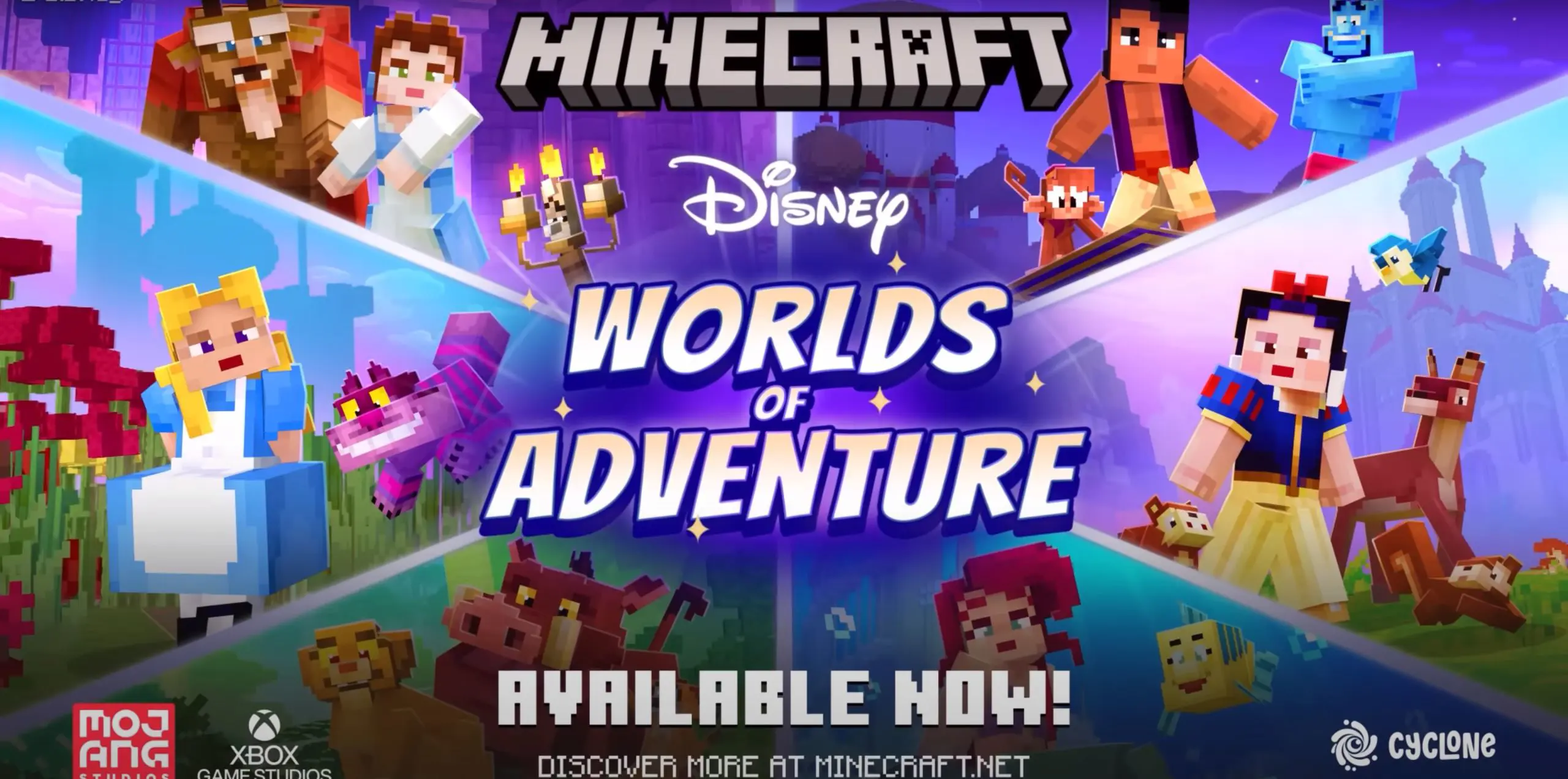 key art of the minecraft disney worlds adventure