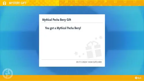 Mythical Pecha Berry in Pokemon Scarlet & Violet