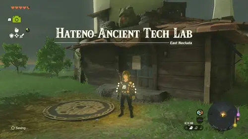 an image of the Hateno Village Tech Lab in Tears of the Kingdom