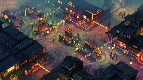 an image of a market in Shadow Tactics: Blades of the Shogun