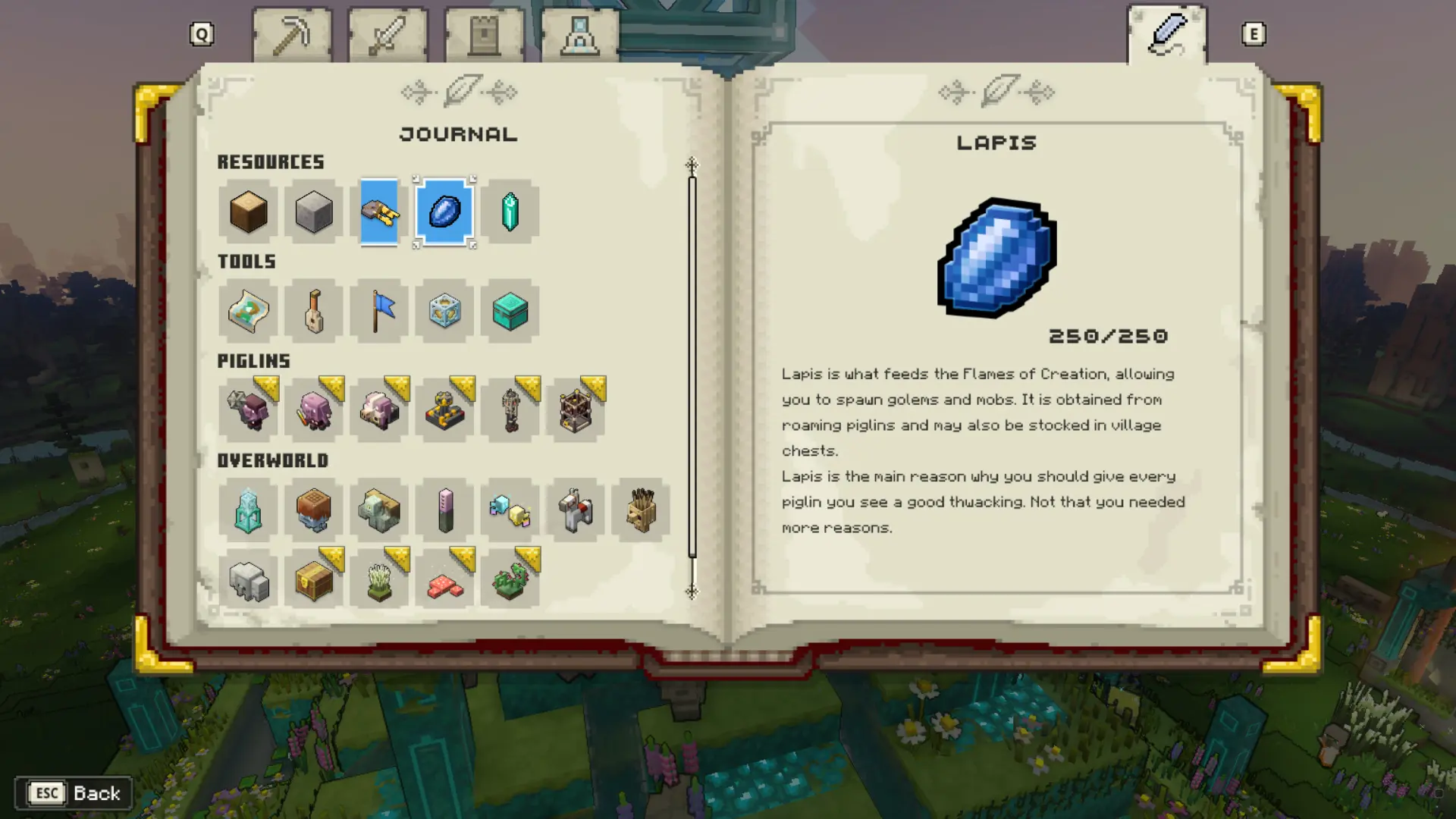 Where to get Lapis in Minecraft Legends