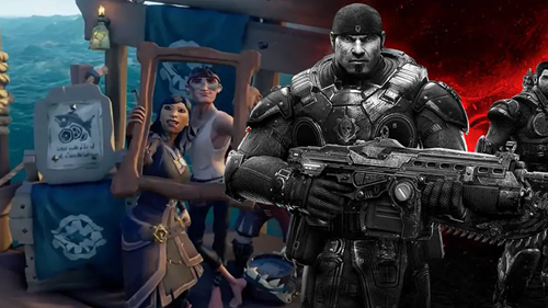 Image showing Sea of Thieves Pirates and Gears of War's Marcus Fenix