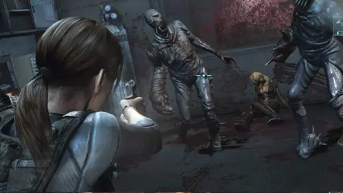 Jill aboard the ship in Resident Evil Revelations