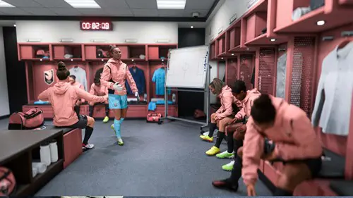 Image of a dressing room with players in EA FC 25