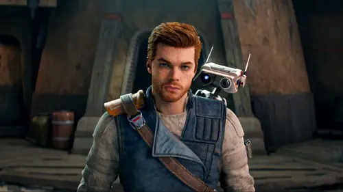 Key art of Cal Kestis facing the camera in Star Wars Jedi: Survivor