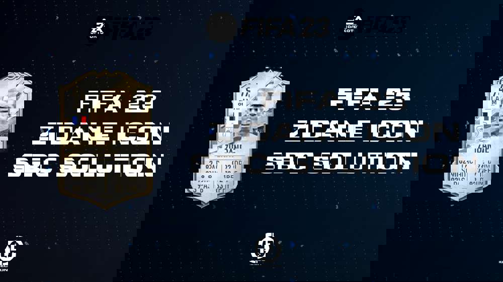 FIFA 23 Zidane Icon SBC Solution