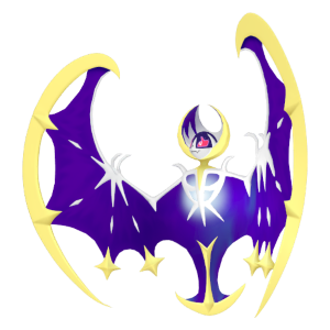 Lunala's sprite from Pokemon Home.