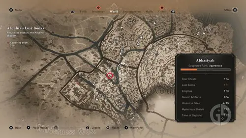 the Assassin's Creed Mirage 'A Challenge' Enigma reward location