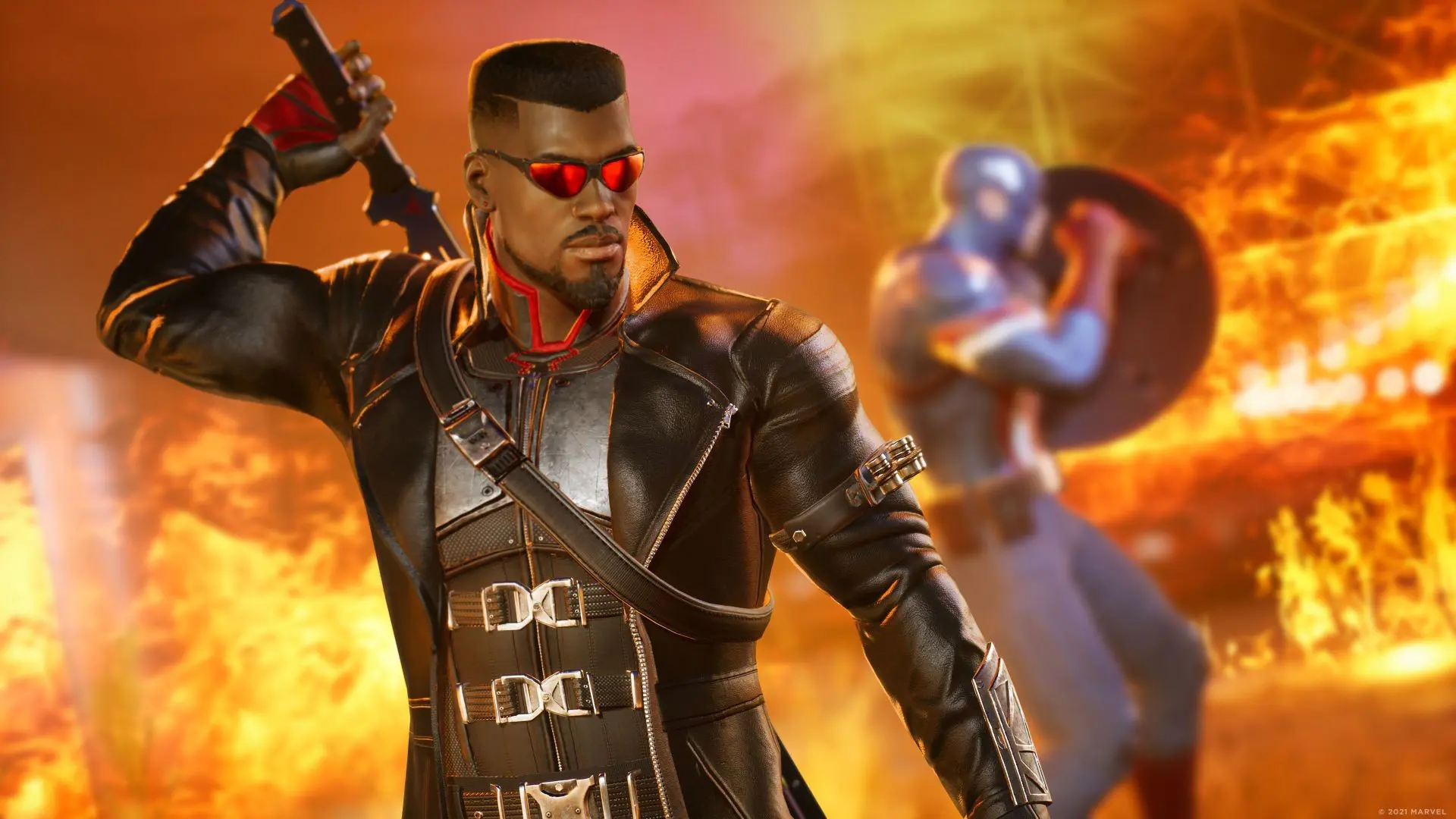 Key art of Blade in Marvel's Midnight Suns