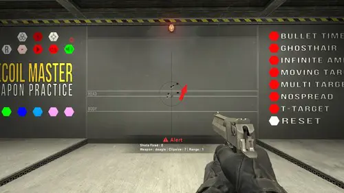 Image of the Desert Eagle spray pattern in CS:GO