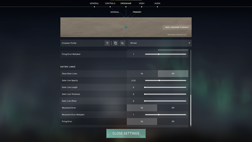 Best VALORANT Crosshair Settings