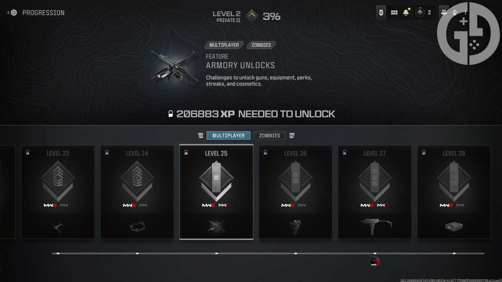 All MW3 Military Rank rewards & pre-season level cap