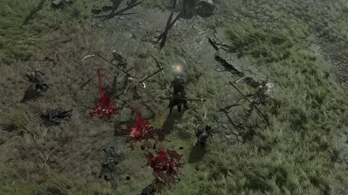 Image of Necromancer combat in Diablo 4