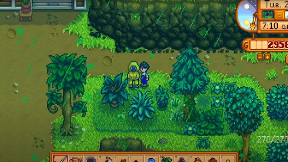 What does green rain do in Stardew Valley?