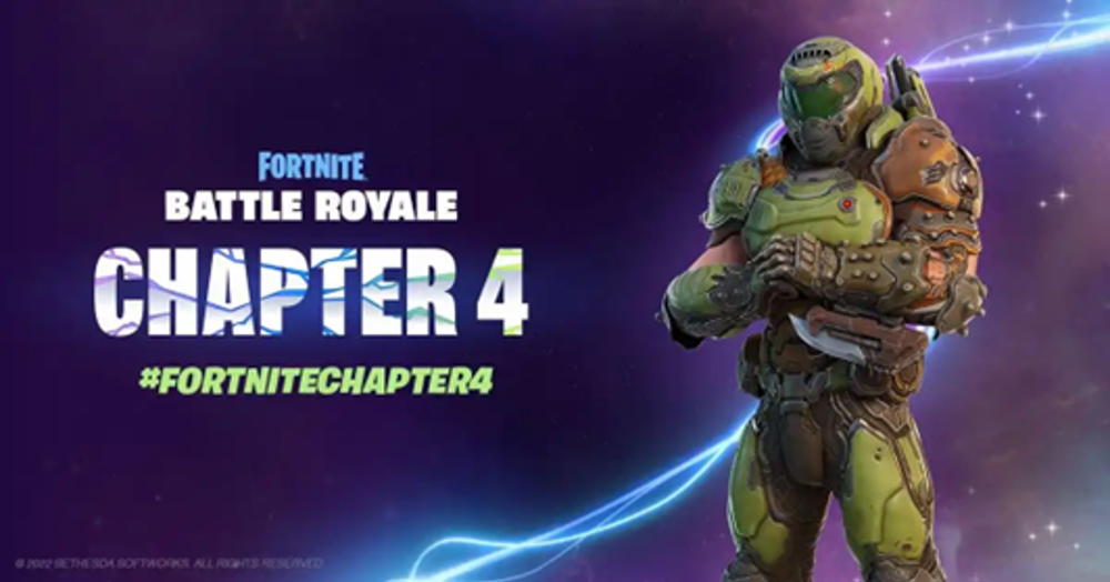 Customize your character with the Doom Slayer Skin in Fortnite Chapter 4 Season 1