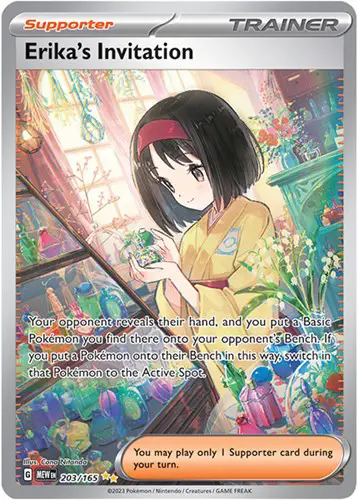 An Erika's Invitation Special Illustration Rare card from Pokemon 151