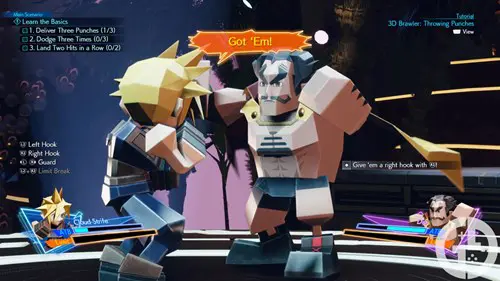 Image of the 3D Brawler minigame in Final Fantasy 7 Rebirth