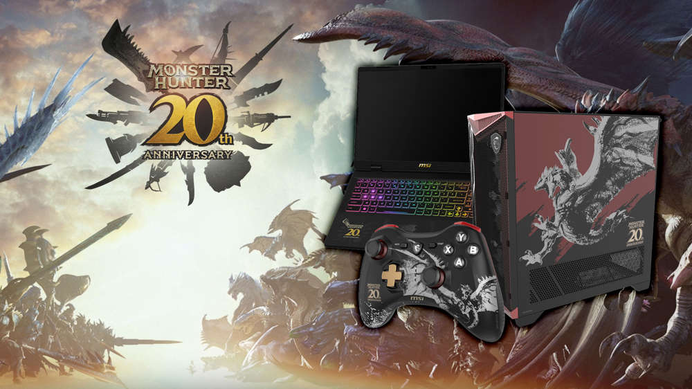 Capcom celebrates Monster Hunter's 20th Anniversary with custom MSI components