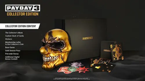 Everything included in the Collector's Edition of PAYDAY 3