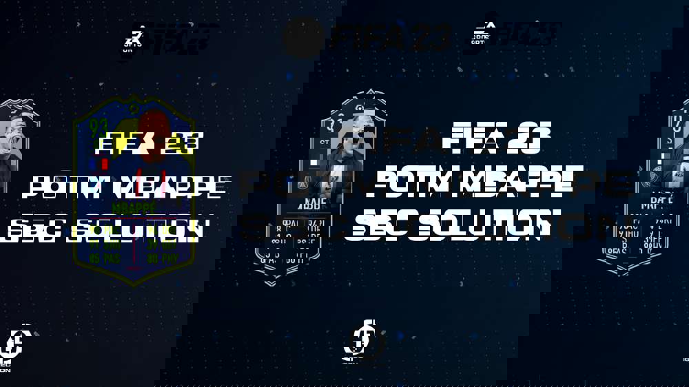 FIFA 23 POTM Mbappe SBC solution (March)