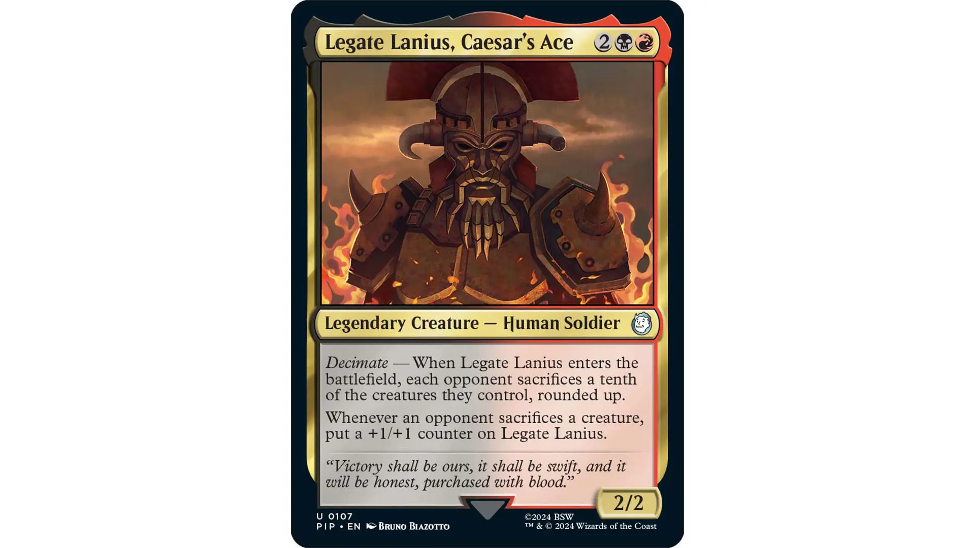 MTG Fallout 0039 Legate Lanius Caesars Ace