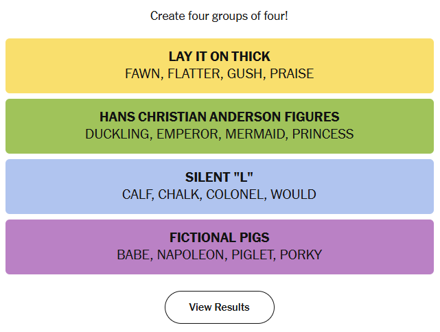 Connections Answers 14th December 2025