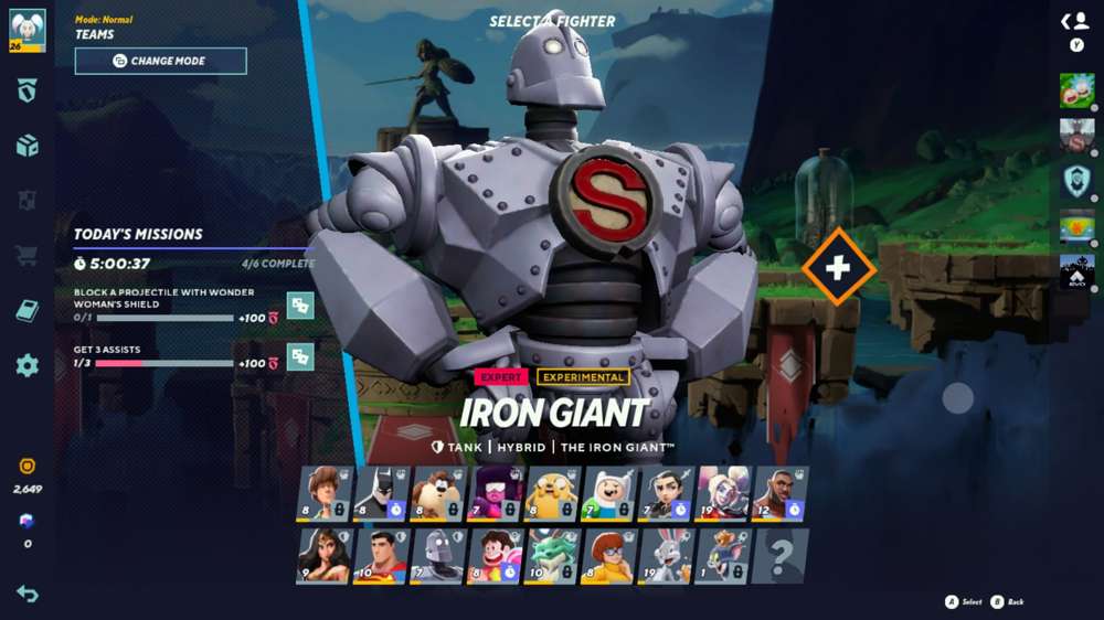 MultiVersus Iron Giant combos, perks & specials