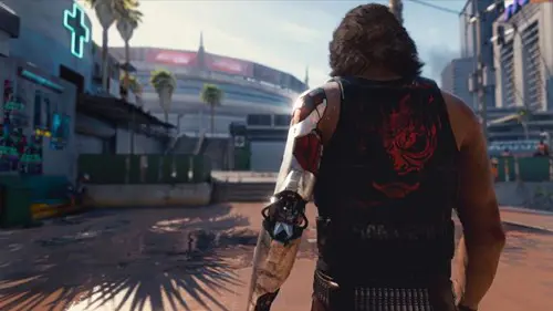 Johnny Silverhand during the Phantom Liberty DLC for Cyberpunk 2077.